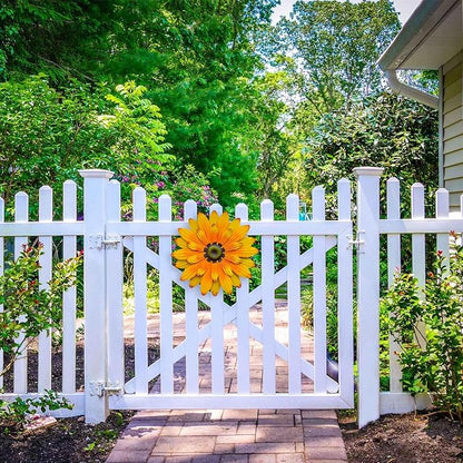 AHYS Metal Sunflower Wall Decor Indoor Outdoor Metal Wall Art for Garden Home Farmhouse Living Room Bedroom Bathroom Decorations