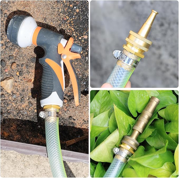 SIGURANTA 3/4" hose male fittings | Brass GHT Thread Spigot Connector | Outdoor Water Hose Fitting for sprayer nozzles Connection | Garden Hose End Adapter (3/4" MHT Barb Fitting 10PCS)