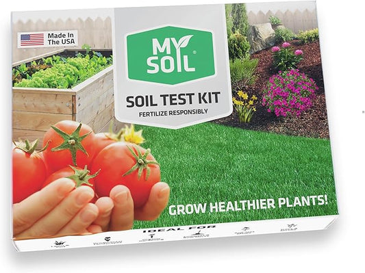MySoil Soil Test Kit 4 Pack, Unlock Your Lawn & Garden Potential, Complete & Accurate Nutrient and pH Analysis with Recommendations Tailored to Your Soil and Plant Needs