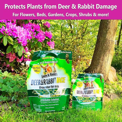 Nature's MACE Deer and Rabbit Mace, Deer Repellent for Plants, Repel Deer from Your Garden, Flowers, Yard, Protect Plants Fast, Deer Deterrent, Create a Deer Free Barrier, Pet & Plant Safe, 2.5 lb