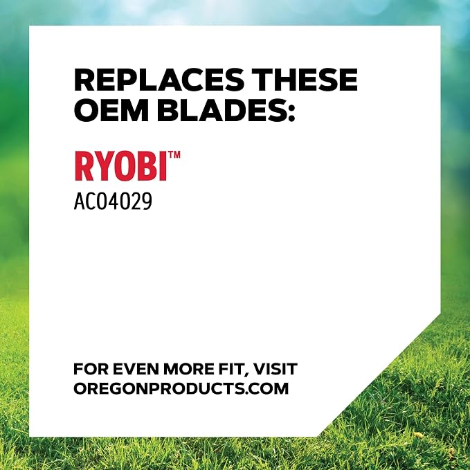 Oregon 20 Inch Lawn Mower Blade, Mower Blade for 20" Deck, 19-15/16" Length, Direct Replacement for Ryobi AC04029 & Fits Ryobi RY401170 Push / RY401180 SP (1 Pack)