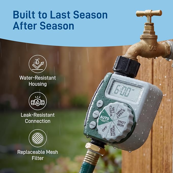Orbit 62067 1-Outlet Programmable Digital Hose Watering Timer, 2-Pack