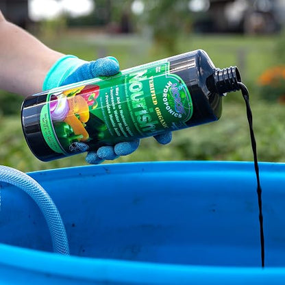 MICROBE LIFE HYDROPONICS Nourish-L Liquid Fertilizer for Hydroponics Gardening, Stimulator to Enhance Plant Nutrient Absorption for Fruits and Vegetables, Better Yields Better Grows, 1 Gallon
