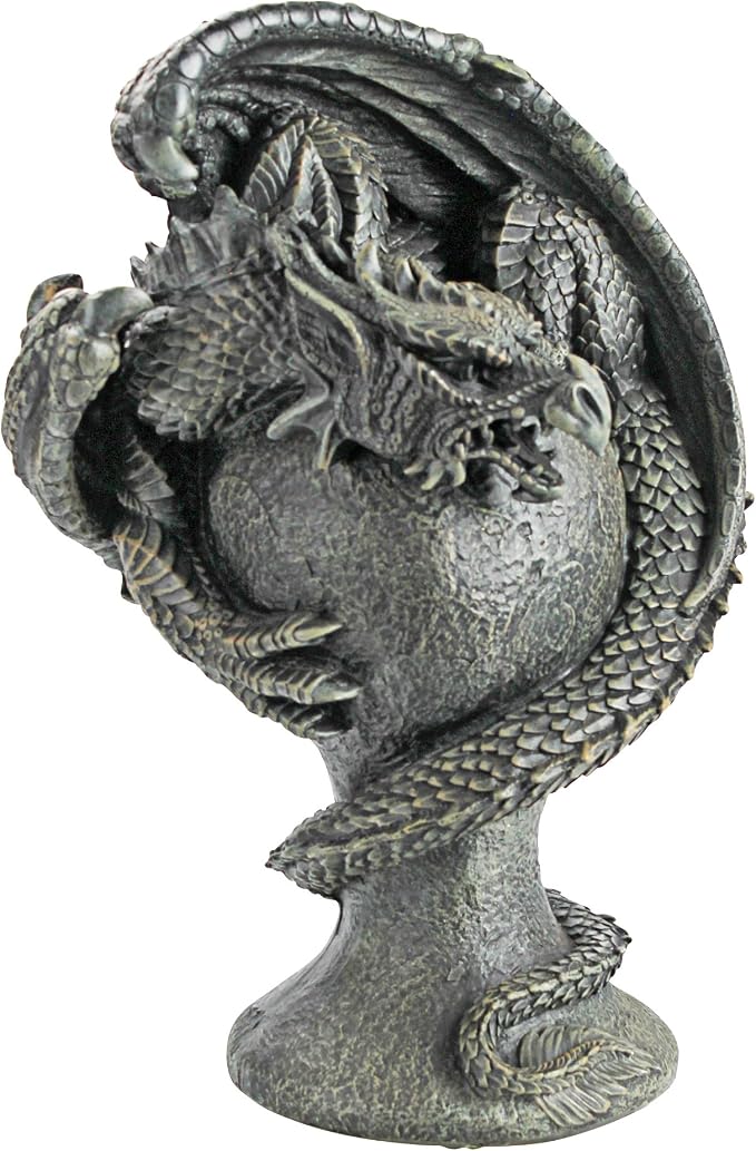 Design Toscano JE1121520 Mystic Dragon Avenger Statue,greystone