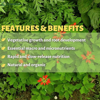 GreenGro Pride Lands Veg 6-3-3.5 | Organic Dry Top Dress Fertilizer | Microbes + Biochar + Mycorrhizae + Amendments | Vegetative Stage Plant Food | Bigger Yields | Indoor & Outdoor | 35 lb