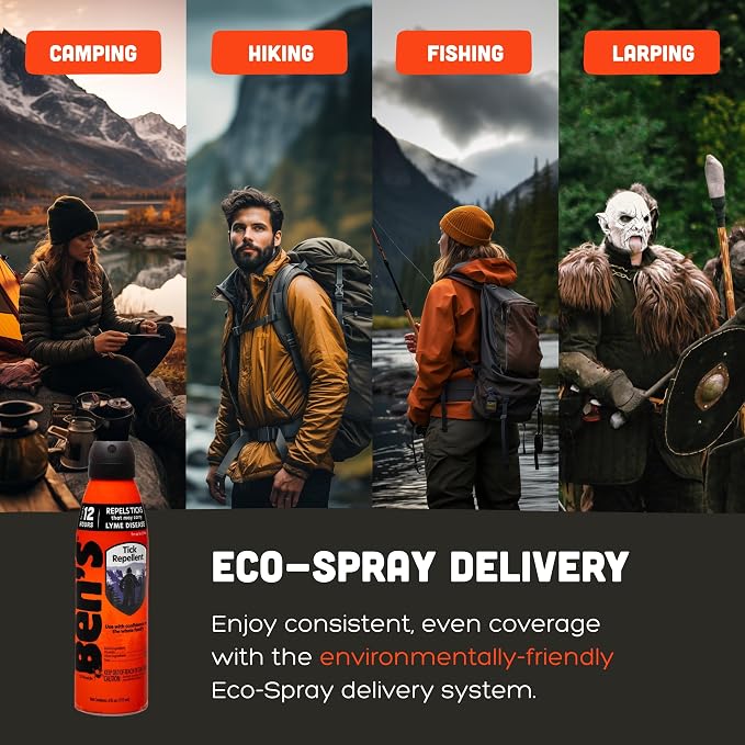 Ben's Tick Repellent - Tick, Mosquito & Insect Repellent Spray for Adults & Children - Bug Spray with 20% Picaridin - Offers 12 Hours of Protection - 6 fl oz (Pack of 3)