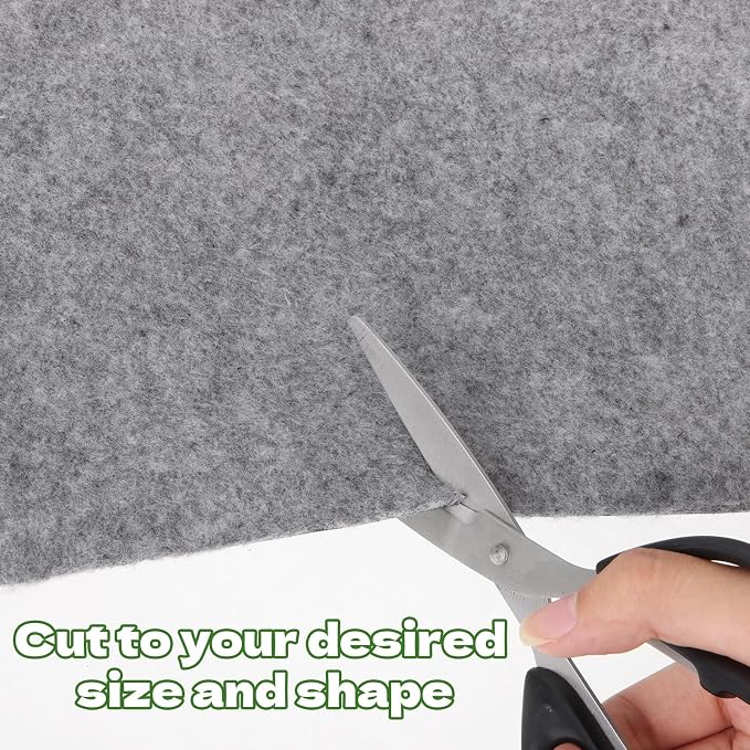 8.2 x 6.6 FT Outdoor Storage Shed Mat Waterproof Storage Shed Flooring Mat Thickened Soft Patio Furniture Pad Washable with Non Slip Backing Not Included, Gray