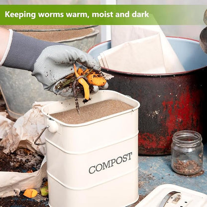 U0U 2 Pieces Worm Blanket Worm Bin Blanket,2 x 2Ft Wor m Blankets Subpod,Degradable Jute Fibre Blankets for Compost Bin,Farm Compost for Keep Worms Dark and Moist