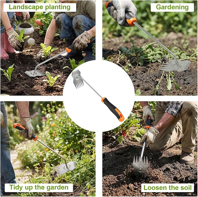 Weed puller tool,Garden tools,Portable Weeding Tool,Garden weed pulling tool,Adopt Anti slip Rubber handle,conforms to ergonomic curves,Suitable For Vegetable Cultivation And Horticulture on Farms