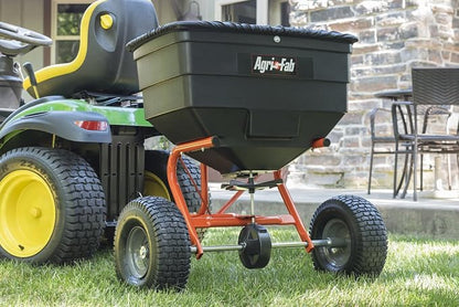 Agri-Fab Tow Behind ATV/UTV Broadcast Spreader for Seed, Fertilizer, Salt and Ice Melt, 185 lb Capacity with 12 Ft Spread Width