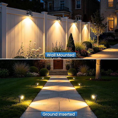 Low Voltage Landscape Lighting, 15W LED Landscape Spotlights with Connectors 12V-24V AC/DC 3000K IP66 Waterproof Warm White Spotlights for Yard Garden Pathway Outdoor (12 Pack)