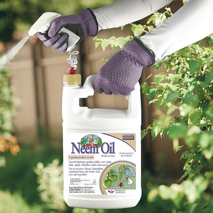 Bonide Captain Jack's Neem Oil, 128 oz Ready-to-Use, Multi-Purpose Fungicide, Insecticide and Miticide for Organic Gardening | Multi-Purpose Fungicide, Insecticide and Miticide for Organic Gardening