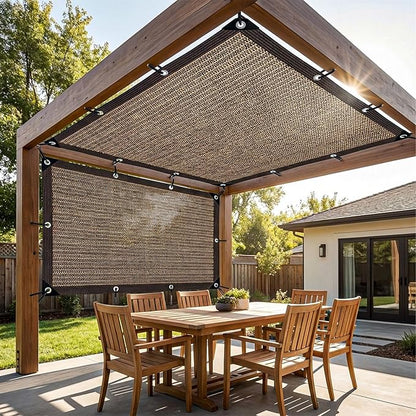 Shade Cloth,80% Sunblock Net with Metal Grommets and Reinforced Edges,Garden Sun Shade Netting,Used in Courtyards,Balconies,Carports,Greenhouse, Plants Growing,Chicken Coop Patios etc.30x30FT