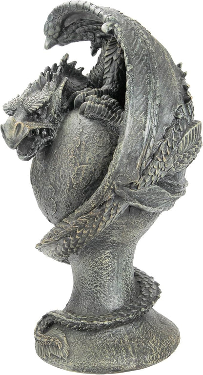 Design Toscano JE1121520 Mystic Dragon Avenger Statue,greystone
