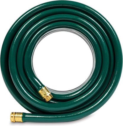 Gilmour Flexogen 3/4 in x 75 ft Garden Hose, Heavy Duty Water Hose, Flexible and Kink Resistant Outdoor Hose, Green | Heavy Duty Build, 500 PSI, Kink-Resistant Layers, Brass Fittings, All-Weather Durability, Made in USA