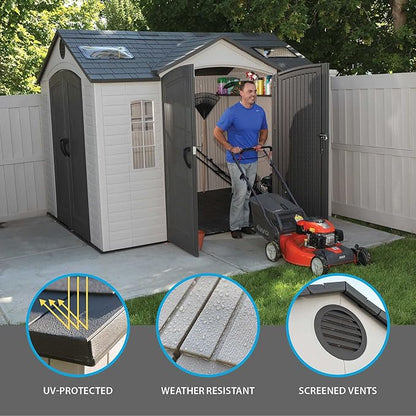 Lifetime 60001 Outdoor Storage Shed, 10 by 8 Feet