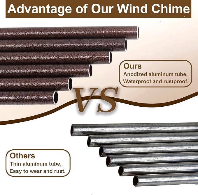 Gifts for Mom from Daughter Son,Bronze Wind Chimes, Best Mom Ever Gift for Mama Mother in Law，32"