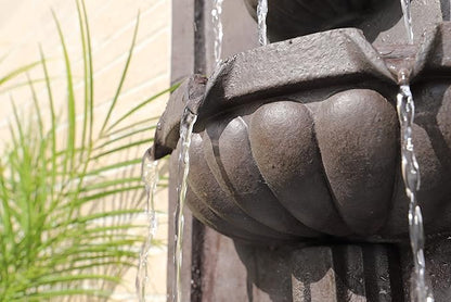 Kenroy Home San Pablo Indoor/ Outdoor Wall Fountain with Bronze Finish, Classic Style, 35" Height, 9" Width, 19.5" Depth