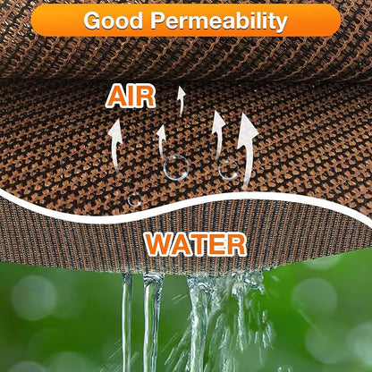 Artpuch Sun Shade Cloth with Grommets & D-Rings, 90% UV Protection Shade Cover, Rectangle Shade Sail for Outdoor, Patio, Pergola (Custom Size)