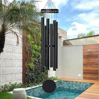 Suntimber 48" Large Wind Chimes for Outside Deep Tone, 6 Heavy Tubed Tubes | Memorial Sympathy Gifts for loss of loved one, Low Tone WindChimes Outdoor Clearance for Garden Yard Patio & Lawn