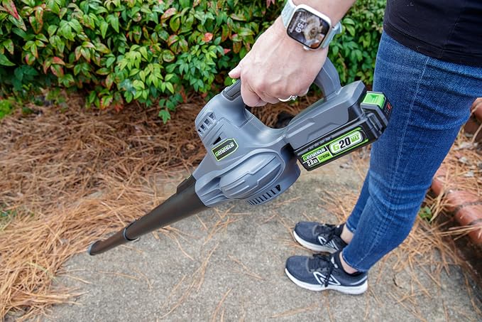 Genesis Cordless Leaf Blower 20V G20MAX Sweeper with Battery and Charger (GLGBS20B)