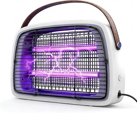 LED Bug Zapper, 12 LED Tube Up to 6 Years, Electric Mosquito Zapper, 11V-240V Fly Trap Widely Applicable.