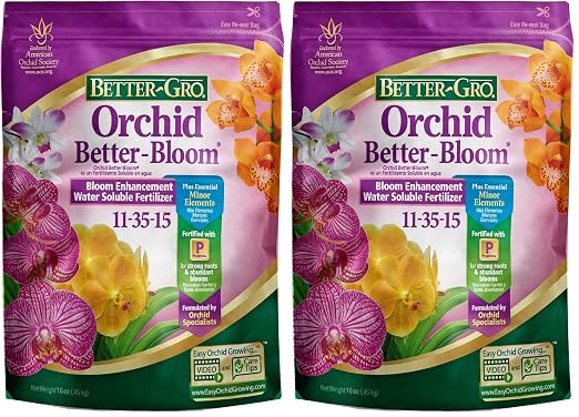 Better-Gro Orchid Better-Bloom Fertilizer, 11-35-15 | Urea-Free | Water Soluble | For Orchids | Promotes Blooms