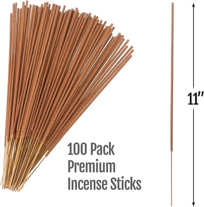 Mintronella USA Made Citronella & Peppermint Mosquito Repellent Incense Sticks – 100 Pack – Natural Bug & Insect Repellent – Outdoor Camping, Patio Decor – No‑See‑Um & Gnats, Fly