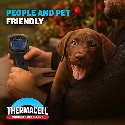 Thermacell Mosquito Portable Repeller; Includes 12-Hour Refill; 15 Foot Zone of Protection; Highly Effective Mosquito Repellent; Bug Spray Alternative; Scent Free