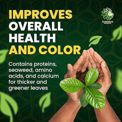 GreenGro Green Aminos, Rooting Stimulator Blend with Amino Acids and Nutrients for Potting Mix, Soils, Cuttings, and Hydroponic Gardens, Organic Plant Food for Indoor and Outdoor Plants