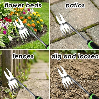 Ocean Pearl Weed Puller Tool, Weed Puller Hand Weeding Tool, Weeder Tool, Weed Remover Tool for Garden Tools & Gardening Hand Tools, Manual Dandelion Root Remover, Ergonomic Handle for Lawn Yard