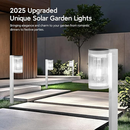 ELECLINK Solar Pathway Lights Outdoor, 6 Pack Upgraded Outdoor Solar Lights for Outside Super Bright Up to 12Hrs, IP65 Waterproof Solar Garden Lights for Yard Walkway Path Driveway Sidewalk