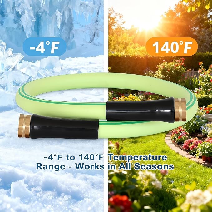 Atlantic Female to Female Short Leader Garden hose 3/4 inch ID 3 ft | for Hose Reel