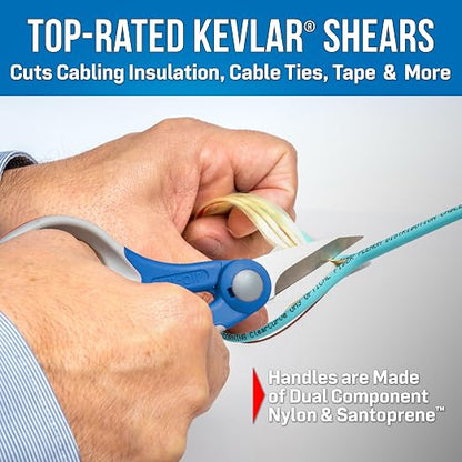Jonard Tools TK-325 Kevlar Cutting Shears & Molded Pouch with Belt Clip