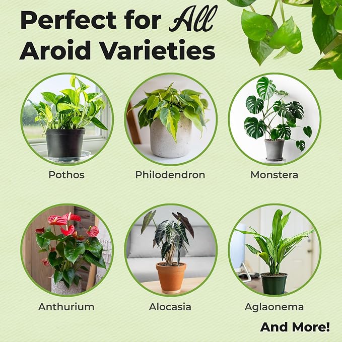 Organic Aroid Potting Mix by Perfect Plants | Chunky Gardening Medium for Tropical Indoor House Plants | Peat Free | Proper Drainage (8qt)