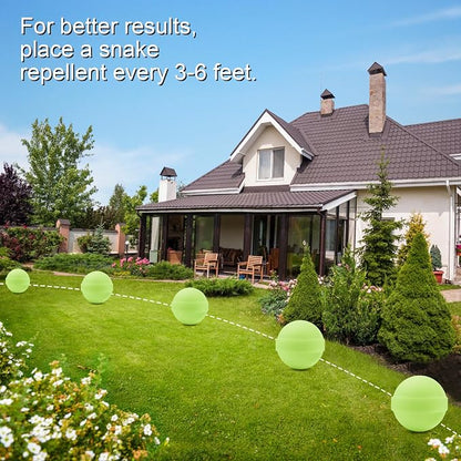 12 Pack Snake Repellent for Yard,Snake Away Repellent Outdoors,Moth Balls for Outdoor Use,Snake be Gone for Lawn Garden to Repels Snakes and Other Pests (Mint)