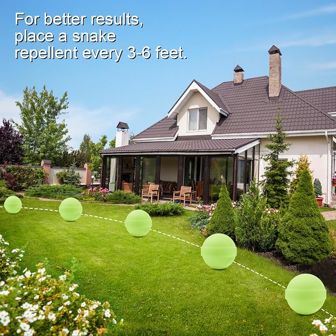30 Pack Snake Repellent for Yard Powerful,Snake Away Repellent Outdoors, Moth Balls for Snakes, Pet Safe Snake be Gone for Lawn Garden Fishing Home to Repels Snakes and Other Pests (Mint)