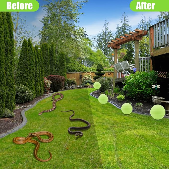 12 Pack Snake Repellent for Yard,Snake Away Repellent Outdoors,Moth Balls for Outdoor Use,Snake be Gone for Lawn Garden to Repels Snakes and Other Pests (Mint)