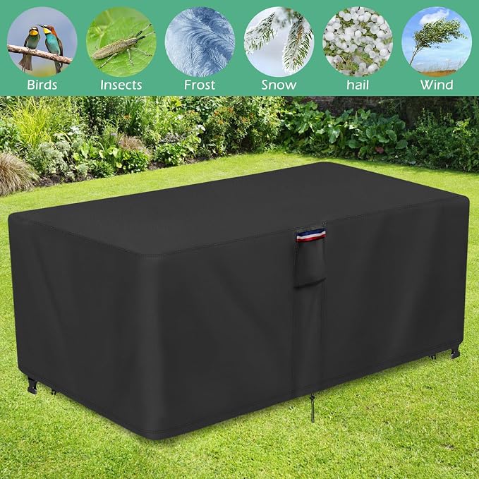 Plant Covers Freeze Protection, Fit 6x3 FT Raised Garden Beds - Heavy Duty Frost Cover for Outdoor Winter Frost Cold Weather, Black 73" x 37" x 25"