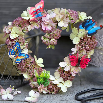 Augshy Butterfly Decorations, 75 Pcs Butterfly Garden Stakes Butterfly Party Decorations Butterfly Stakes for Garden Decor