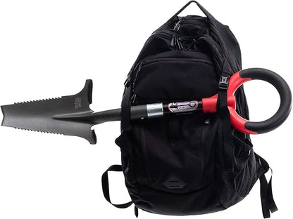 Root Slayer 22411 Mini Digger Garden Shovel, Serrated Blade, Red