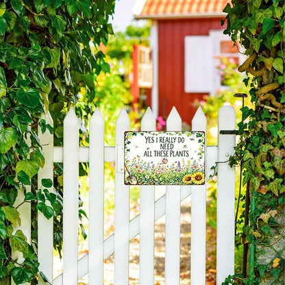 Garden Decor for Outside Gardening Gifts for Women Outdoor Patio Decor | Garden Signs for Outside Greenhouse Yard Whimsical House Decor Vintage Metal Wall Art Plant Lovers Gifts for Mom Wife Grandma