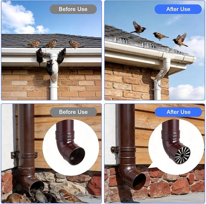 Bird Spikes, Squirrels Spike, Raccoon Snake Deterrent, Squirrel Spikes, Stainless Steel Squirrel baffles for Bird feeders, Anti Climb Spikes for Birdhouse to Keep Mouse Raccoo Away, 10FT