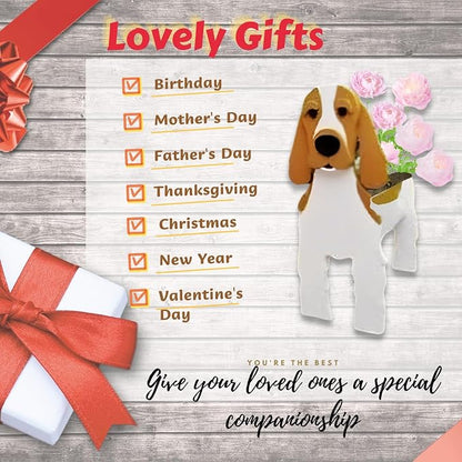 Cocker Spaniel Dog Planter Pots, 9.45 x 9.17 x 13.39 Inches | Dog Flower Pot, Cute Animal Shaped Plant Pot, Gifts for Women & Pet Lovers, Indoor Outdoor Garden Home Office Decor