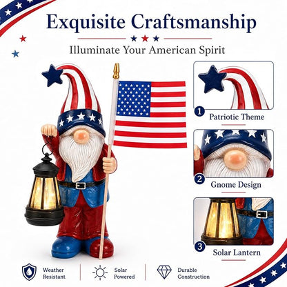Nacome Solar Gnomes Statues for Garden Decor: Outdoor Sculptures for Clearance Lights for Outside Lawn Ornaments Porch Patio Balcony Yard Home – Birthday Gifts for Mom Grandma Women(12.2 in)