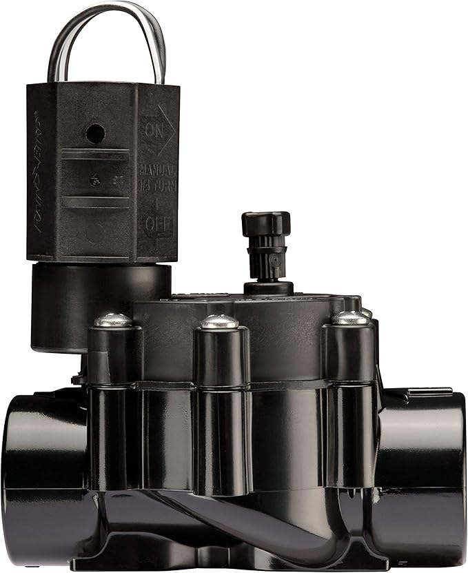 Rain Bird CP075 In-Line Automatic Sprinkler Valve, 3/4" Threaded x Female, Black (Pack of 5)