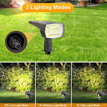Fabrito Solar Spot Lights Outdoor Waterproof 9 Pack