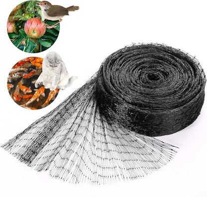 GWHOLE Black Garden Netting, 33 x13 Ft Bird Netting for Garden Plant and Tree Protection, Chicken Coop Pond Net, Black | Bird Net Reusable, 0.6 Inch Mesh Size, Protects Fruits Plants Tree, Protects From Animals, Chicken Coop Pond Net