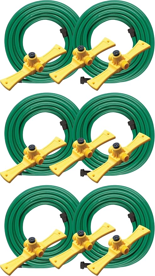 Orbit 58092N Port-A-Rain Hose Watering Sprinkler System, Green (Pack of 3)