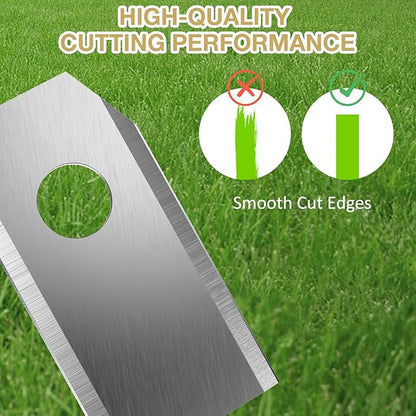 Replacement Robotic Mower Blades Compatible with Ecovacs Goat, 18 pcs Robotic Lawnmower Blades Compatible with All Ecovacs Lawn Mower Blades Robot Lawn Mower Replacement Blades